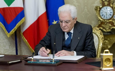 Il presidente della Repubblica Sergio Mattarella