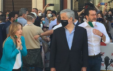Meloni, Salvini e Tajani