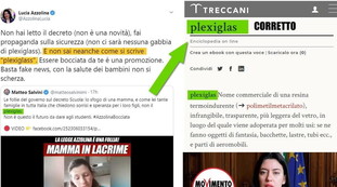 Plexiglas o plexiglass? La Azzolina fa la maestrina con Salvini ma fa una figuraccia
