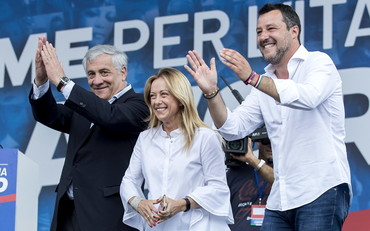 Tajani, Meloni e Salvini