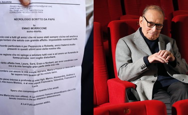 L'ultimo colpo di genio di Morricone: si è scritto il suo necrologio