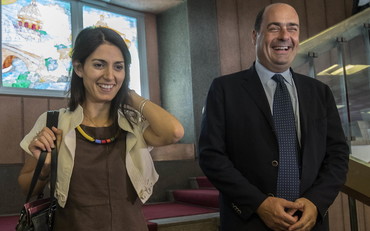 &nbsp;Virginia Raggi e Nicola Zingaretti
