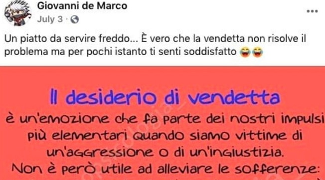 Il killer di Lecce voleva vendicarsi. Spunta il post macabro in cui annuncia tutto