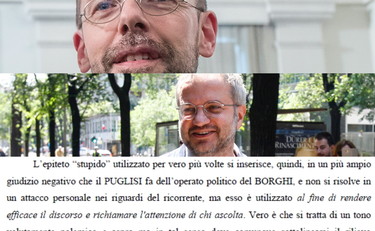 la clamorosa sentenza nella lite Borghi-Puglisi