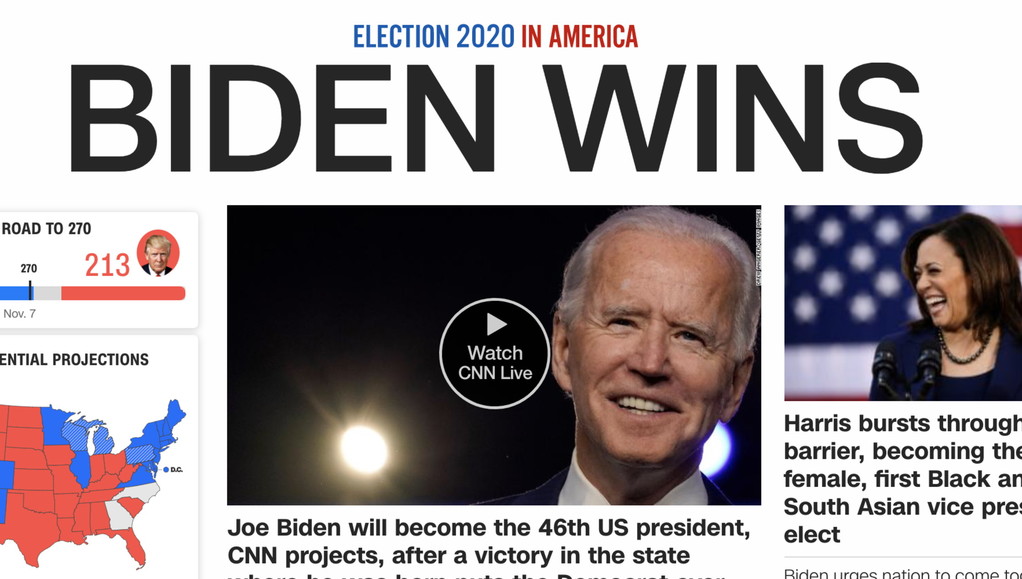 I media Usa: Biden ha vinto. E Trump va a giocare a golf