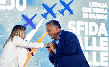 Giorgia Meloni e Viktor Orban