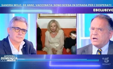Sul coronavirus scontro totale, Sandra Milo se la prende con Pregliasco e Cecchi Paone