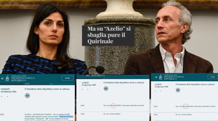 Marco Travaglio pizzica il Quirinale su “Azelio”. Errore subito corretto ma ne spunta già un altro