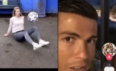 La bionda palleggiatrice incanta Cristiano Ronaldo: che numeri!