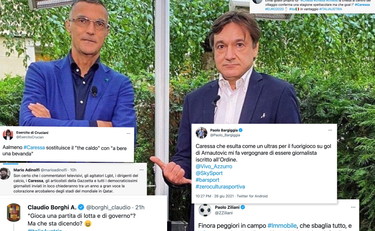 Rivolta per gli euro-deliri di Caressa. Colleghi, tifosi e politici: fermatelo!