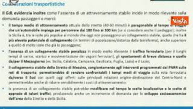 Ponte sullo Stretto, Giovannini: 