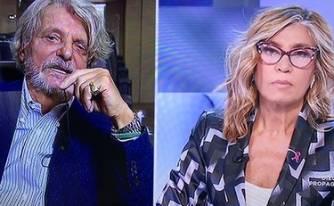 Sono geloso, Ferrero show in tv. Così fa arrossire la Merlino