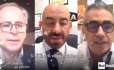 Virologi in coro, la canzone di Natale pro vaccini è tutta da ridere