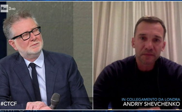 Shevchenko in lacrime “Italiani, aiutate l'Ucraina”