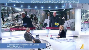 La testimonianza di Giletti tra i bombardamenti: “Nervosismo e tensione. La colpa non è solo di Putin”