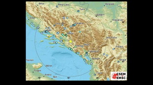 Il terremoto in Bosnia ed Erzegovina fa tremare anche il Sud Italia: scossa di magnitudo 6.0