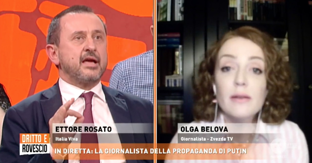 La giornalista russa attacca: “In Italia niente libertà di parola”. Rosato perde la calma La giornalista russa attacca: “In Italia niente libertà di parola”. Rosato perde la calma