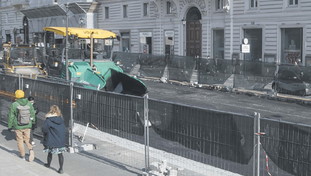 Lavori infiniti e beffa a via Nazionale. Intervento inutile, tutto da rifare