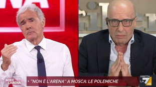 Non c'era bisogno di andarci. Fanno solo propaganda. Sallusti inchioda Giletti sul viaggio a Mosca