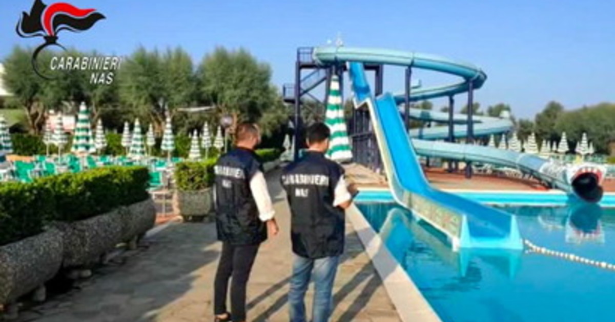 Batteri fecali nei Parchi Acquatici, blitz dei Nas Batteri fecali nei Parchi Acquatici, blitz dei Nas