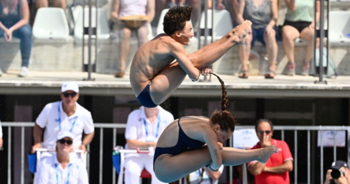 Europei tuffi, bronzo per Santoro Pellacani nel sincro misto Europei tuffi, bronzo per Santoro Pellacani nel sincro misto