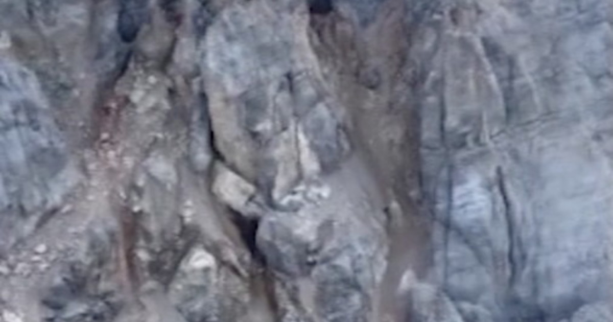 Trentino, il crollo gigantesco sul Latemar: viene giù la parete di ...