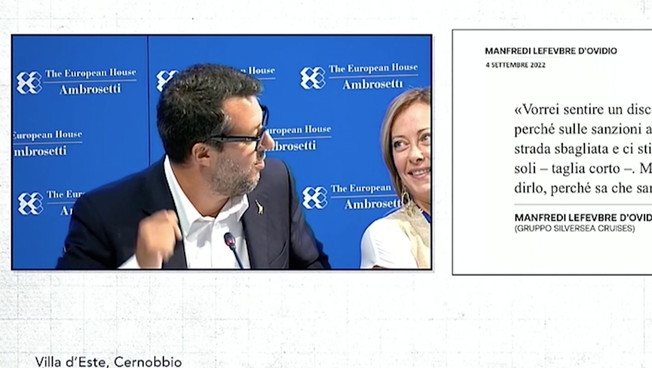Siparietto Salvini-Meloni al forum. Il leghista sorprende la leader: “Poca spesa tanta resa”