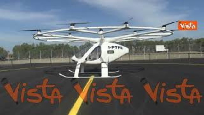 Ecco Volocopter, l'aereo-taxi presentato da Adr