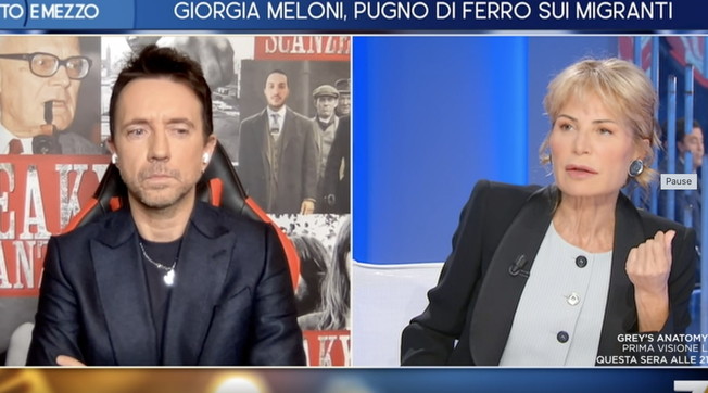 Stati scherzando? scintille Gruber-Scanzi, la frase su Moratti scatena il panico