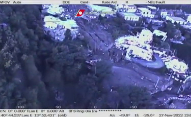 I luoghi interessati dalla frana di Ischia visti dall'alto