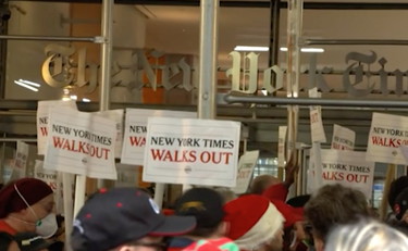 Protesta storica al New York Times: giornalisti in agitazione | GUARDA