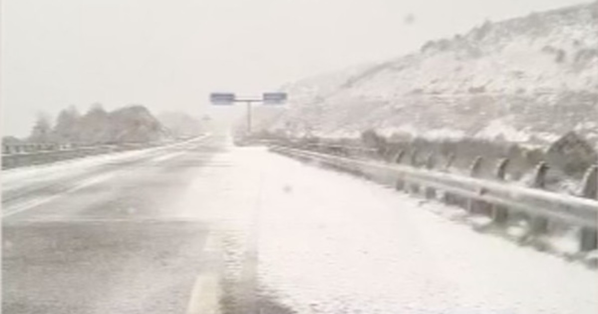 Dove ha nevicato in Sardegna l'isola