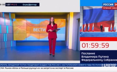 Parla Putin, alla tv russa scatta il conto alla rovescia | VIDEO
