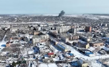 Com'è ridotta Bakhmut: la furia russa ripresa dall'alto