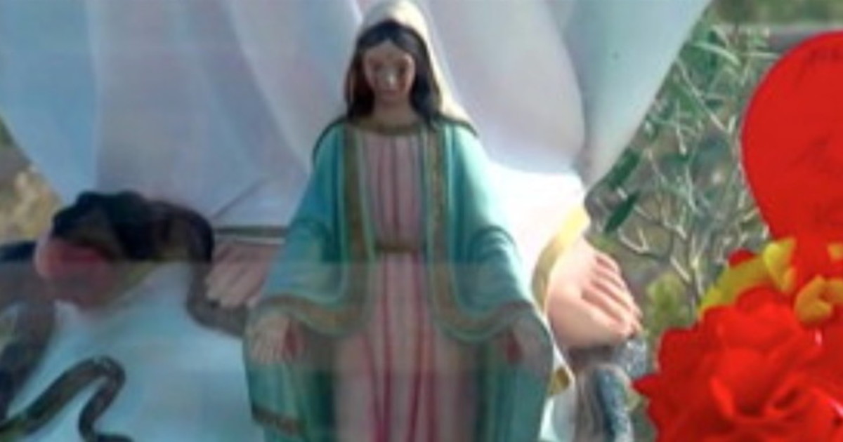 Quando appare la Madonna a Trevignano, piange sangue e parla: paese
