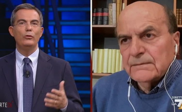 Questa è la forza di Meloni. Floris blocca Bersani e cala il gelo
