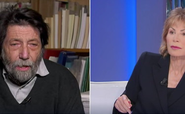 Gli farei un Tso. Cacciari sbotta, Gruber sgrana gli occhi