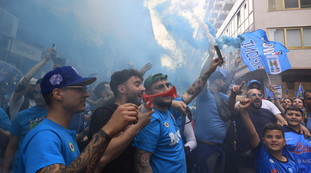 Udinese-Napoli, maxischermo al Maradona. Tutto pronto per la festa scudetto