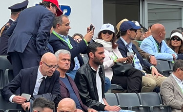 Anche Mourinho al Foro Italico per la finale tra Medvedev-Rune