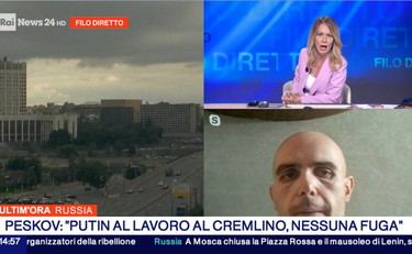 A coup in Russia, Fabri stuns Mentana and appears on television before the wedding