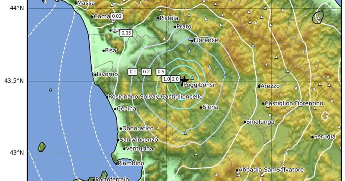 scossa terremoto in tempo reale
