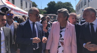 L'Italia non resterà da sola. Il commissario Ue Johansson a Lampedusa