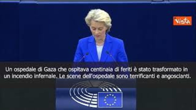 Von der Leyen: Non ci sono scusa per colpire un ospedale pieno di civili