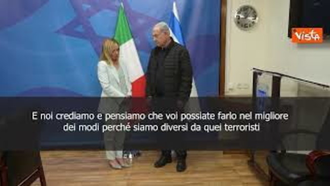 Meloni a Netanyahu: 