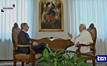 La guerra è una sconfitta, servono due Stati. Papa Francesco al Tg1