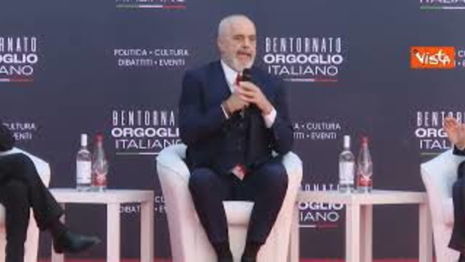 Il premier albanese Edi Rama ad Atreju: Accordo su migranti non ha niente di incostituzionale