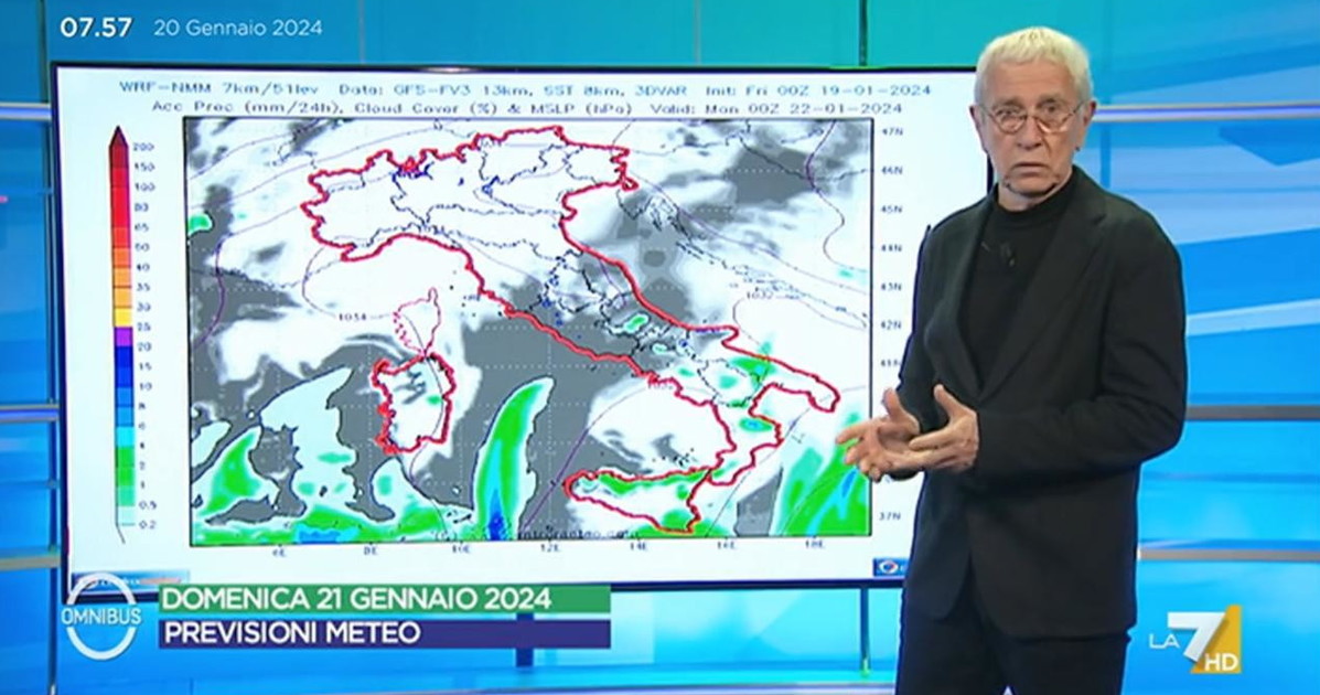 Meteo, Paolo Sottocorona lancia l'allarme Meteo, Paolo Sottocorona lancia l'allarme