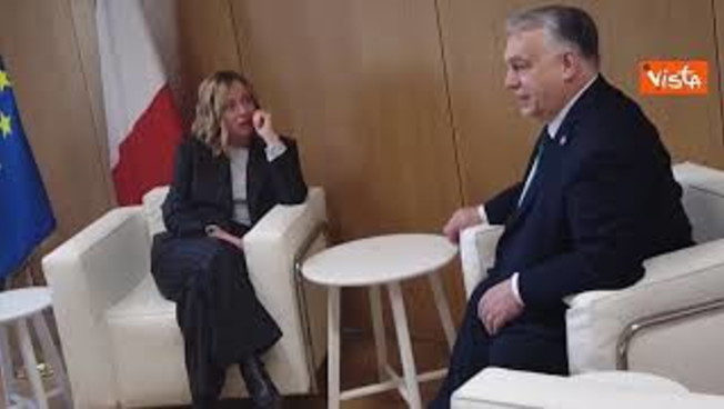 Bilaterale Meloni-Orban al Consiglio Ue di Bruxelles