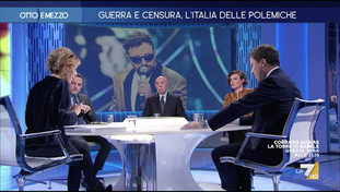 Giannini demolisce Venier sul caso Ghali. Ma l'irruzione di Gruber spiazza tutti