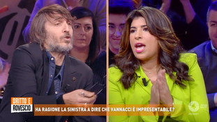Cruciani legge la frase incriminata di Vannacci, che rissa con Moual